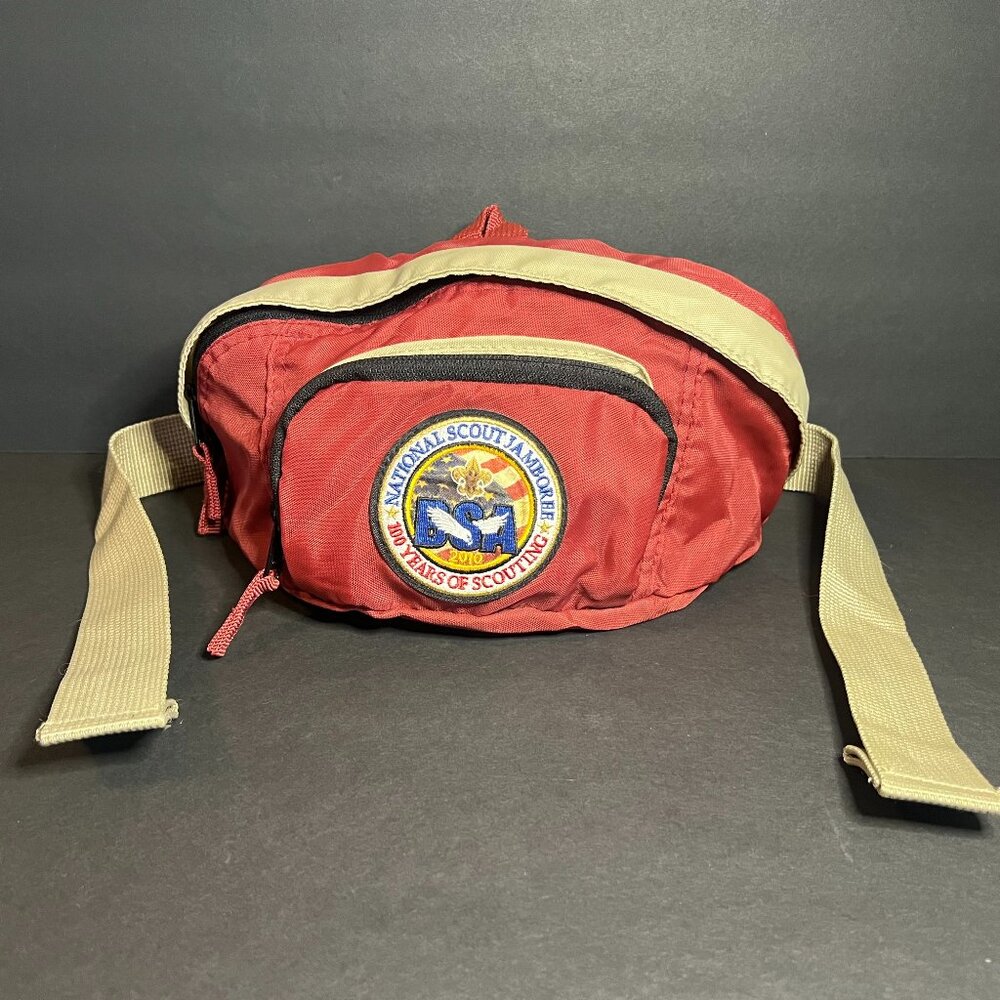 National Boy Scouts of America Jamboree BSA 2010 Red & Tan Fanny Pack Waist Bag